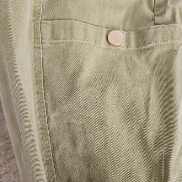 Soft Surrounding Pants 3X Plus Cargo Style Convertible Leg Eyelet Pockets Green - Picture 8 of 13